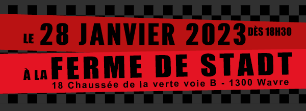 Le 28 janvier 2023 dès 18h30 à la Ferme de Stadt
. 18 Chaussée de la verte voie B - 1300 Wavre